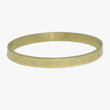 91670, CLASSIC ROMAN NUMERAL ACCENT STAINLESS STEEL OPEN BRACELET