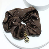 91709, GLITTER ACCENT WITH CHAIN BALL HAIR SCRUNCHIES