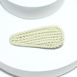 91710, BRAIDED RUBBER FINISH HAIR CLIP