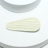 91710, BRAIDED RUBBER FINISH HAIR CLIP