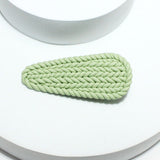 91710, BRAIDED RUBBER FINISH HAIR CLIP