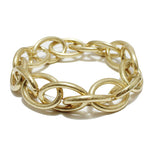 91724, OVAL SHAPE CHAIN STRETCH BRACELET _ PLUS SIZE