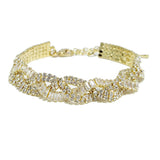 91731, BAGUETTE CUBIC ZIRCONIA BRACELET, WEDDING, BRIDAL, PROM