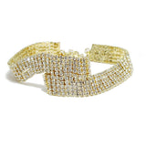 91732, PAVE RHINESTONE BRACELET, WEDDING, BRIDAL, PROM