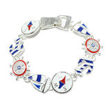 91781, ANCHOR THEME MAGNETIC CLOSURE BRACELET