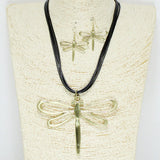 91839, DRAGONFLY CHARM PENDANT NECKLACE, GARDEN