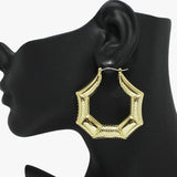 91864, GEOMETRIC METAL DOOR KNOCKER PIN CATCH EARRING