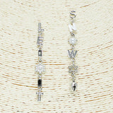 91907, "LET IT SNOW" CHRISTMAS DROP DANGLE EARRING, HOLIDAY