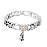 92092, "LORD'S PRAYER" PRAYER CHARM INSPIRATION STRETCH BRACELET