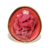 92211, CHUNKY GEOMETRIC CELLULOID ACETATE BANGLE BRACELET