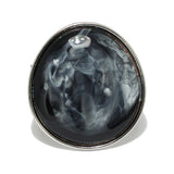 92211, CHUNKY GEOMETRIC CELLULOID ACETATE BANGLE BRACELET