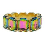 92287, GEOMETRIC RHINESTONE STRETCH BRACELET