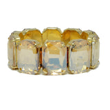 92287, GEOMETRIC RHINESTONE STRETCH BRACELET