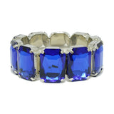 92287, GEOMETRIC RHINESTONE STRETCH BRACELET
