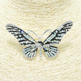 92294, GARDEN BUTTERFLY RHINESTONE PIN BROOCH