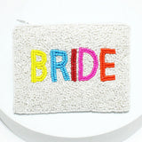 92346, "BRIDE" SEED BEADED COIN POUCH