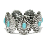 92390, WESTERN CONCHO STRETCH BRACELET