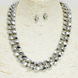 92506, CHAIN LINK METAL NECKLACE