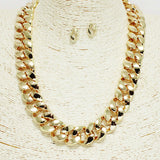 92506, CHAIN LINK METAL NECKLACE