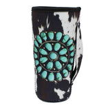 92523, WESTERN CONCHO TURQUOISE 30 OZ TUMBLER DRINK SLEEVE