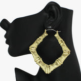 93541, OVERSIZED METAL DOOR KNOCKER PIN CATCH EARRING
