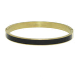 93565, EPOXY ACCENT STAINLESS STEEL BANGLE BRACELET