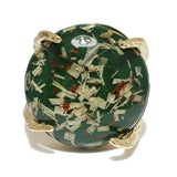 93622, CHUNKY ROUND CELLULOID ACETATE BANGLE BRACELET