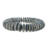 93626, WOOD DISC ACCENT STRETCH BRACELET