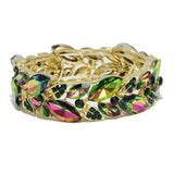 93673, MARQUISE RHINESTONE ACCENT STRETCH BRACELET, WEDDING, BRIDAL, PROM