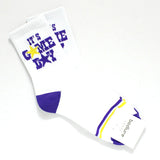 93676, "ITS' GAMEDAY" GAME DAY FOOTBALL SOCKS, COLLEGE, SEASON SPORTS