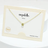 93714, DAINTY INITIAL LETTER NECKLACE/14K GOLD DIPPED