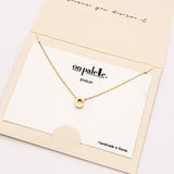 93714, DAINTY INITIAL LETTER NECKLACE/14K GOLD DIPPED