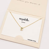 93714, DAINTY INITIAL LETTER NECKLACE/14K GOLD DIPPED