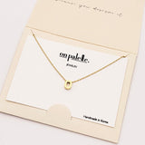 93714, DAINTY INITIAL LETTER NECKLACE/14K GOLD DIPPED