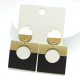 93739, GEOMETRIC EPOXY COLOR BLOCK EARRING