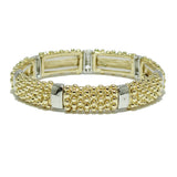 93746, DOTTED ACCENT METAL STRETCH BRACELET