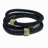 93751, RHINESTONE SLIDE MULTI LAYERED STRETCH BRACELET