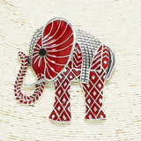 93807, ELEPHANT EPOXY PIN BROOCH