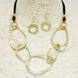 93846, GEOMETRIC LINKED NECKLACE