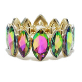 93853, MARQUISE RHINESTONE STRETCH BRACELET, WEDDING, BRIDAL, PROM