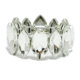 93853, MARQUISE RHINESTONE STRETCH BRACELET, WEDDING, BRIDAL, PROM