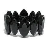 93853, MARQUISE RHINESTONE STRETCH BRACELET, WEDDING, BRIDAL, PROM
