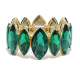 93853, MARQUISE RHINESTONE STRETCH BRACELET, WEDDING, BRIDAL, PROM