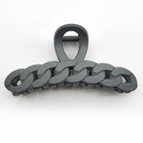 93854, CHAIN LOOK SOLID COLOR HAIR CLAW, HAIR CLIP