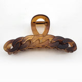 93854, CHAIN LOOK SOLID COLOR HAIR CLAW, HAIR CLIP