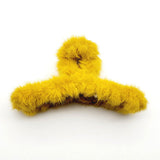 93855, FLUFFY FUR HAIR CLAW, HAIR CLIP