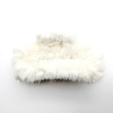 93856, FLUFFY FUR RECTANGLE HAIR CLAW, HAIR CLIP