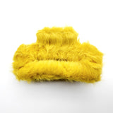 93856, FLUFFY FUR RECTANGLE HAIR CLAW, HAIR CLIP