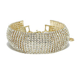 93872, PAVE RHINESTONE BRACELET, WEDDING, BRIDAL, PROM