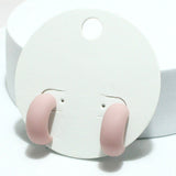 93918, RUBBER COATED POST EARRING